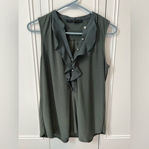 Olive sleeveless top
